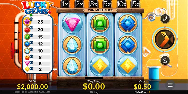 Top những Game Slot hay nhất luôn góp mặt trò chơi Lucky Gems